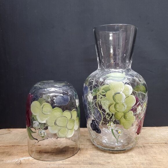 Home Essentials Grapes Bedside Carafe and Tumbler - Picture 3 of 7